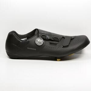 SHIMANO SH-RC500M Carbon Road Cycling Shoes Black With Cleats Mens EU 47 US 11.8